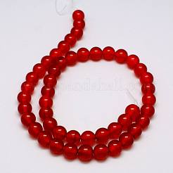 Chapelets de perles en jade de Malaisie naturelle&nbsp;X-G-M099-4mm-04