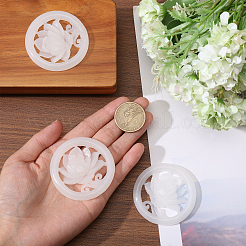 3 шт. натуральный афганский белый нефрит полые большие подвески&nbsp;G-CA0001-79