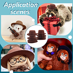 Круглая основа для шляпы-волшебницы из ткани ЭВА для куклы&nbsp;AJEW-WH0455-258A