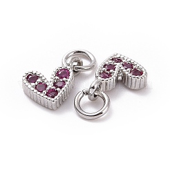 Breloques en laiton avec zircone cubique de micro pave&nbsp;LS-RB-I078-66P-01-NR