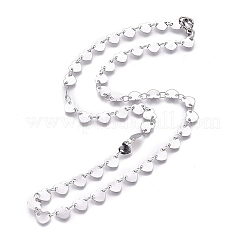 Не тускнеющие цепочки из нержавеющей стали марки 304&nbsp;NJEW-L457-009P