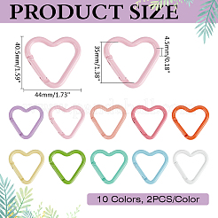 20 шт. двухцветные сплавные карабины для скалолазания&nbsp;FIND-ME0002-81