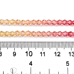 Perles de verre en fil de peinture cuite à dégradé de couleurs&nbsp;X1-DGLA-A039-T6mm-A03