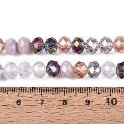 Стеклянные бусины с гальваническим покрытием &nbsp;EGLA-N022-02A-A02