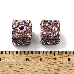 Perline di strass in argilla polimerica a forma di cubo&nbsp;CLAY-NH0001-08B