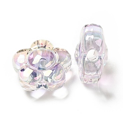 УФ-покрытие Радужные радужные прозрачные акриловые бусины&nbsp;X-OACR-C007-11