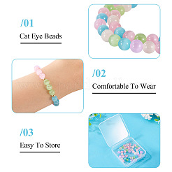 1 нить бусины кошачий глаз&nbsp;CE-TA0013-57B