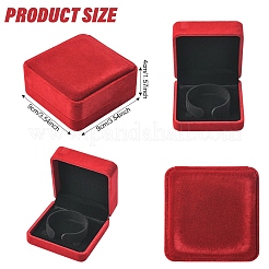 Квадратные бархатные коробки для демонстрации браслетов&nbsp;CON-YWC0007-01A