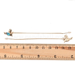 Filo per orecchini in lega di strass a forma di uccello&nbsp;FS-WG4B879-02