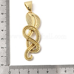 Messing micro pave klare zirkonia anhänger&nbsp;KK-H267-060A-G