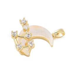 Colgante micropavé cubic zirconia de latón&nbsp;KK-S507-08A-G