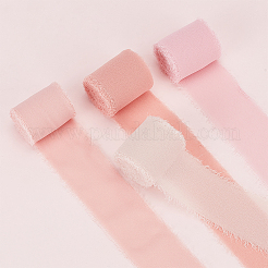 4 rouleau de ruban à bords bruts en polyester 4 couleurs&nbsp;OCOR-NB0001-81B