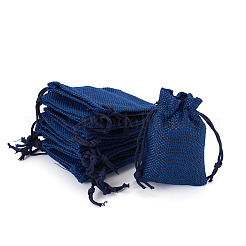 20 Stück rechteckige Beutel aus Polyester-Imitat-Sackleinen mit Kordelzug&nbsp;ABAG-TA0001-95C