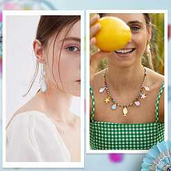 120шт 4 стиля прозрачные акриловые подвески&nbsp;TACR-SP0001-30