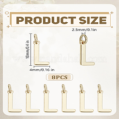 8 breloques en laiton&nbsp;KK-LP0001-85L