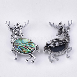 Coquille d'ormeau/coquille paua broches/pendentifs&nbsp;RESI-S376-18
