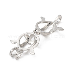 Pendentifs de cage de perle d'alliage&nbsp;FIND-M012-01J-P