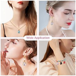 60шт 6 цвета сплава эмалевые подвески&nbsp;ENAM-SZ0004-05