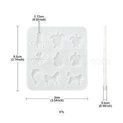 Силуэтные силиконовые Молды&nbsp;DIY-YW0006-28