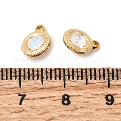 Латунь стекло амулеты&nbsp;KK-P340-11G-01