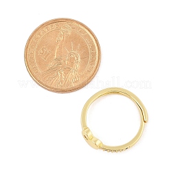 Регулируемые кольца для женщин с микропаве из латуни и кубическими цирконами&nbsp;LS-RJEW-U032-05G