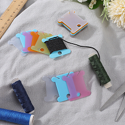 200 шт. 5-х цветные ПВХ-пластиковые доски для намотки нитей&nbsp;TOOL-SC0001-82