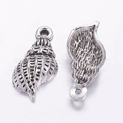 Тибетский стиль сплава прыщ / раковины подвески&nbsp;X-TIBEP-Q043-226-RS