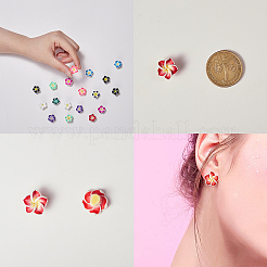 Ручной полимерной глины 3 d цветок Плюмерия шарики&nbsp;CLAY-SC0001-02