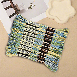 10 моток двухслойной полиэфирной нити для вышивания&nbsp;OCOR-CY0003-16A