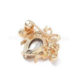 Броши из сплава божьей коровки со стразами для одежды рюкзака&nbsp;JEWB-M071-04KCG