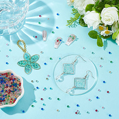 180 г 15 цвета мини стеклянные бусины для самостоятельного украшения ногтей&nbsp;MRMJ-PH0003-08