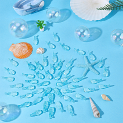 50 Stück transparente Harz-Cabochons&nbsp;RESI-ME0001-40