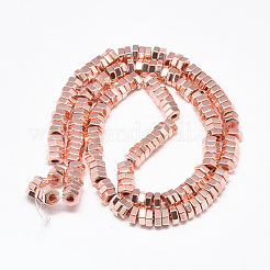 Гальванизировать немагнитных синтетический гематит бисер пряди&nbsp;G-Q465-32RG