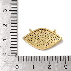 Pferdeauge-Rack-Beschichtung Messing Micro Pave Zirkonia Charms&nbsp;KK-G504-05G