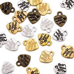 500 шт. 5 стиля подвески из сплава в тибетском стиле&nbsp;TIBEP-LS0001-04