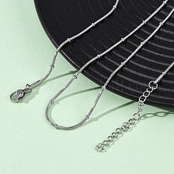 Ожерелья-спутнички из нержавеющей стали 304 толщиной 1.2 мм&nbsp;NJEW-T016-21A-P
