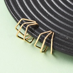 Серьги-каффы с тройным пентагоном из нержавеющей стали 304&nbsp;EJEW-K268-88G