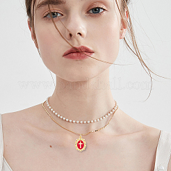 Кулоны с эмалью из латуни&nbsp;KK-BBC0019-83