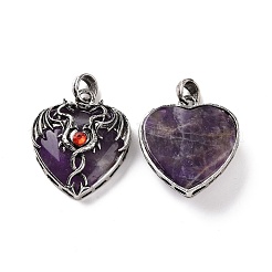 Подвески из натурального аметиста &nbsp;G-A207-01AS-09