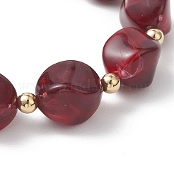 Эластичные браслеты из акриловых бусин&nbsp;BJEW-JB13236-02