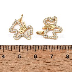 Shegrace Messing-Anhänger mit Mikropavé-Fassung aus klaren Zirkonia&nbsp;XGRQ4S997-749G