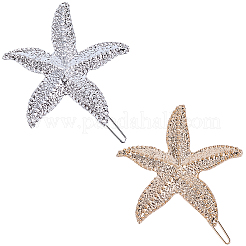 4 шт. 2-х цветные заколки для волос из цинкового сплава&nbsp;PHAR-SP0001-24