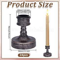 24шт пластиковый высокий подсвечник&nbsp;CAND-DR0001-01A