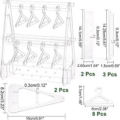 Espositori orecchino acrilico&nbsp;EDIS-WH0030-01