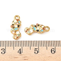 Подвески из нержавеющей стали 304 с эмалью&nbsp;STAS-I346-19G-04