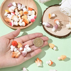 40 шт. 8 стиля декора из смолы в виде грибов&nbsp;DJEW-YW0010-11