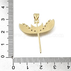 Pendentifs en laiton zircon cubique transparent&nbsp;CU-CBA108A-03G