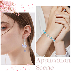 600 шт. 6-х стильные колпачки для бусин из АБС-пластика с имитацией жемчуга&nbsp;OACR-SC0001-30