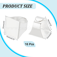 16 шт. латунные регулируемые кольцевые хвостовики&nbsp;KK-HY0001-88