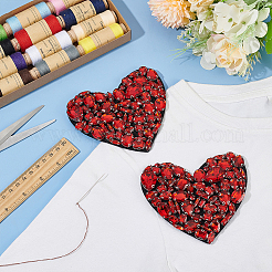 2 шт. акриловые стразы из сплава с фетром для аксессуаров «сделай сам»&nbsp;DIY-FG0005-88